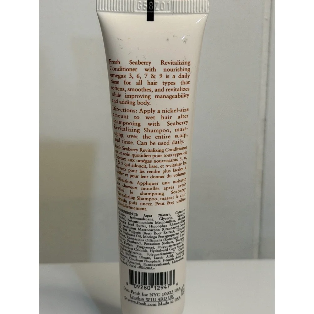 Fresh Seaberry Revitalizing Conditioner White Nourishing Omegas Travel SZ 1.35oz